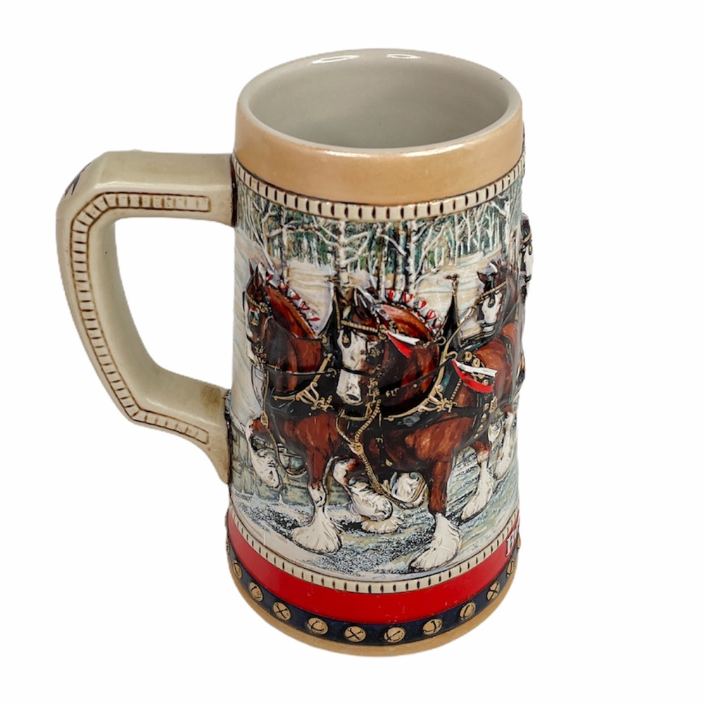 Budweiser Clydesdale Collector’s Beer Stein 1989